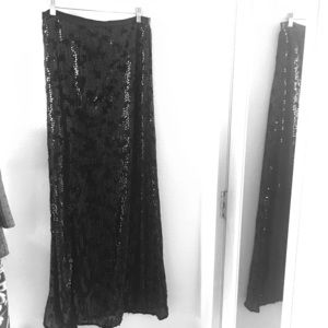 Black Sequined Maxi - Line & Dot (NWT)